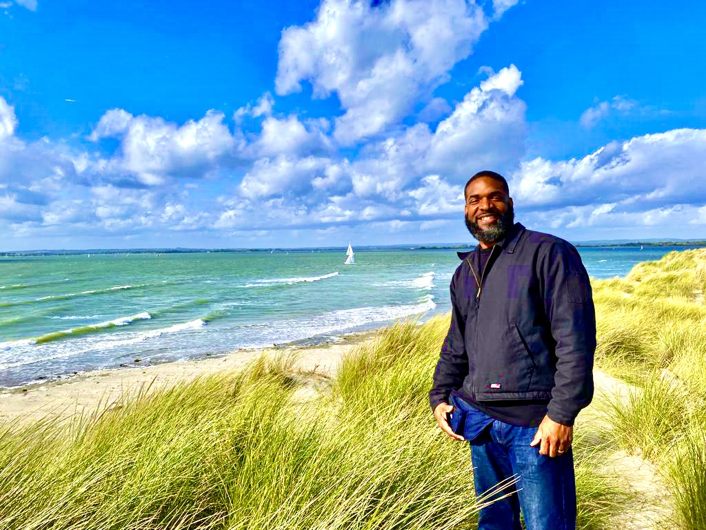 Jay Cameron overlooking the coast