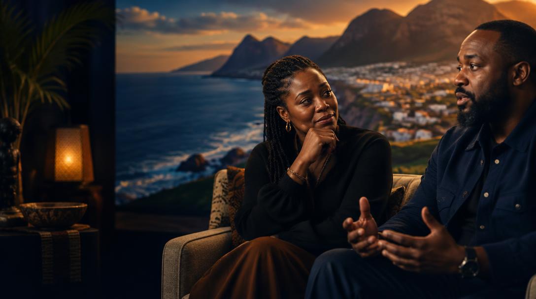 A couple discussing the journey that changed their lives
